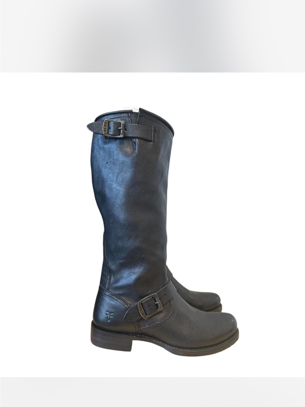 Women Black Leather Riding Boots